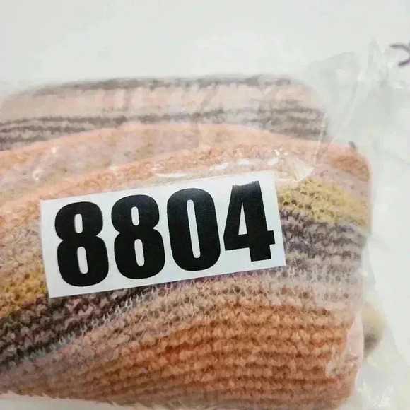 Oska Mohair Alpaca Blend Striped mock neck sweater Women's 4 or 12/14 - Picture 9 of 9